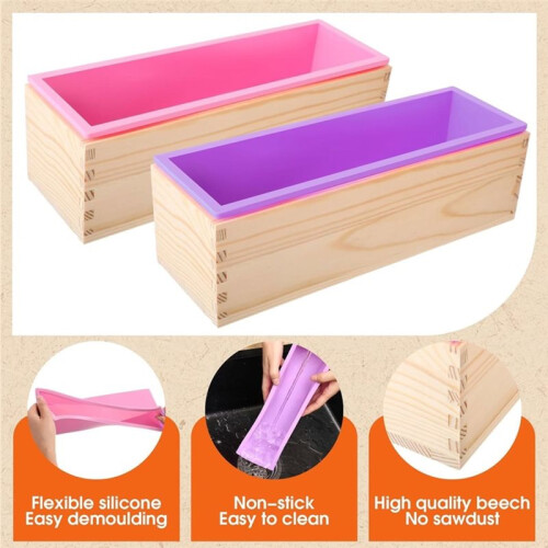 Soap Mold Making Set, Silicone Toast Soap Mold Set, Suitable for Homemade  Making. 2