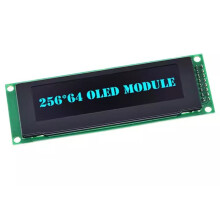 Wyświetlacz OLED 2,8" 256x64, 25664 Punktów, Graficzny Moduł LCD, Ekran LCM, Obsługa Kontrolera SSD1322, SPI, Niebieski