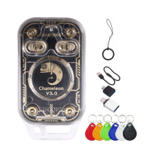Émulateur de Carte à Puce RFID Chameleon V3.0 + Lecteur de Puce Porte-Clés 6XUID 125K 13,56M Copieur D'Étiquettes IC ID NFC Lecture/Écriture