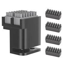 Düse Wischer Druckkopf Reiniger für P1P/P1S/X1/X1C/X1E Silikonbürste Montierter Schaber mit 4 Stück Ersatzsilikon