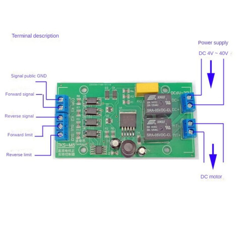 6V 12V 24V  Motor Forward and Reverse Controller 20A High Current with Limit Relay Driver Lifting Control Board P0 2