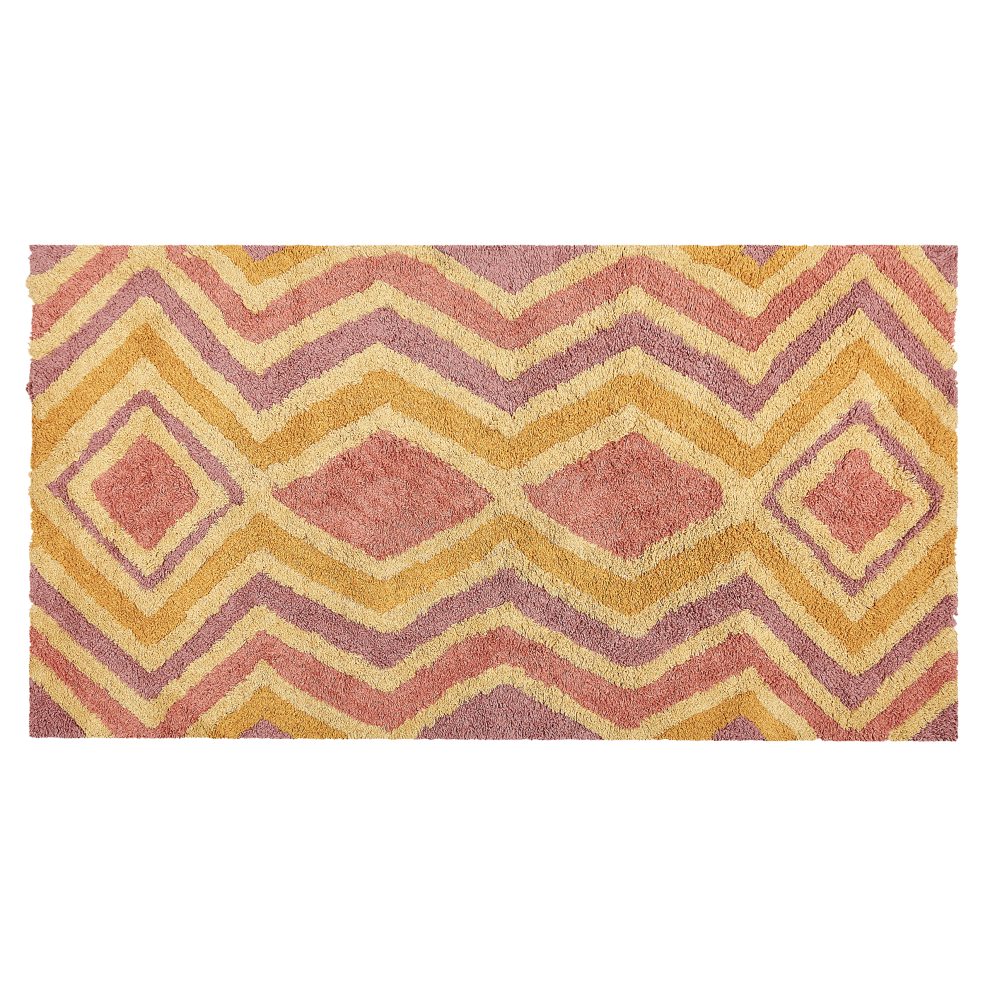 Photos - Area Rug Beliani Rug CANAKKALE Multicolour 80 x 150 cm Cotton