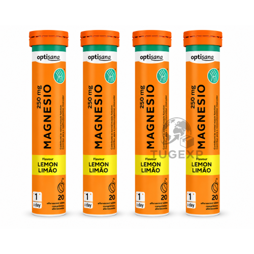 MAGNESIUM 80 Effervescent Tablets Optisana Premium Quality 4 x 20 Tablets