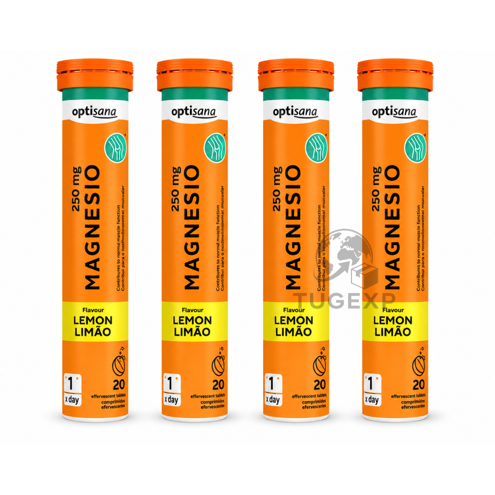 Optisana Magnesium 80 Effervescent Tablets Premium Quality 4 X 20 Tablets