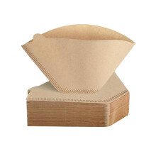 200 Stück Kegelförmige Kaffeefilter, Ungebleicht, Größe 02, für 2-6 Tassen, Einweg-Kegelfilter Aus Naturpapier