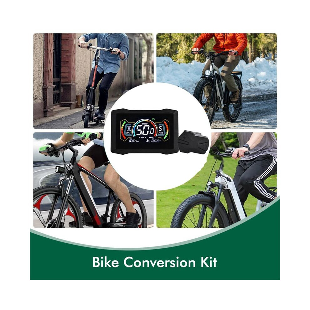 H7c E-Bike Nfc Lcd Display Meter 24V/36V/48V/60V/72V Type C Electric Scooter Lcd Color Meter Uart Nfc Speedometer Sm6pin 6031093248974