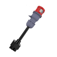 Câble D'Extension de Recharge pour Véhicule Électrique à 5 Conducteurs, 30 cm, avec Adaptateur CEE à 5 Broches pour Model S 3 XY et Connecteur