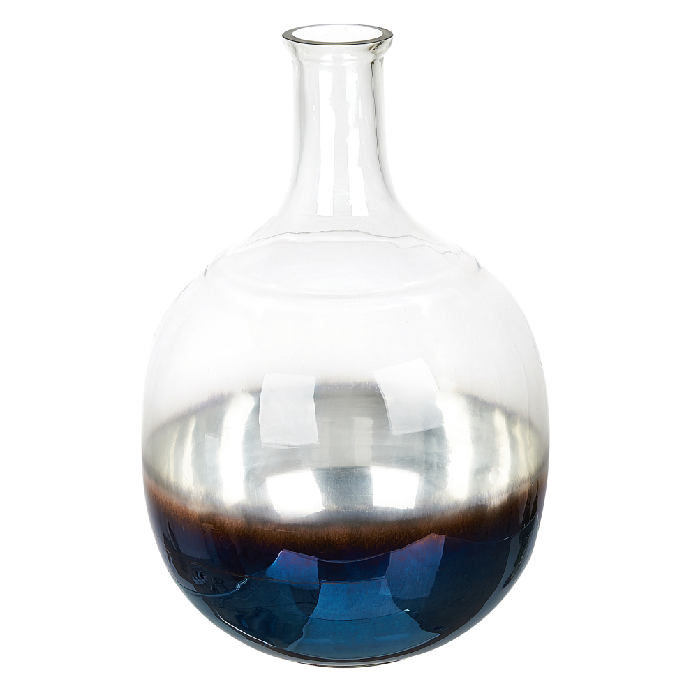 Beliani Flower Vase Razala Glass 34 Cm Multicolour