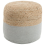 Beliani Pouffe DALAMA Jute Light Grey 1