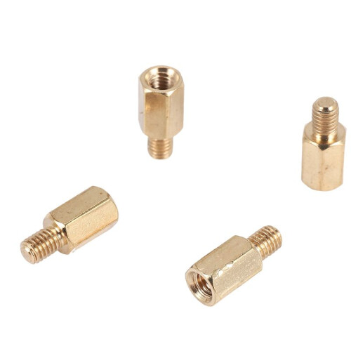 50 PC Placa madre PCB Laton Standoff Hexagonal Spacer M3 7 + 4 mm 1