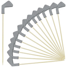 200 Pcs Club Cocktail Picks - Bamboo Toothpicks for Appetizers, Sandwiches, and Fruit