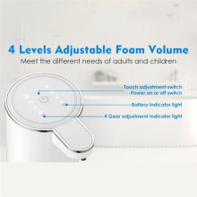 350ML Soap Dispenser Foam Liquid Wall-Mounted Adjustable Rechargeable Electric Intelligent Automatic Sense