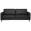 Beliani Sofa 3 Seater SAVALEN Leather Black 1