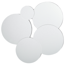 Wall Mirror CLAIS 82 cm 80 cm Silver
