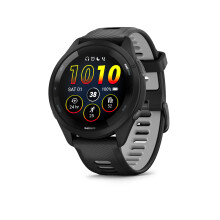 Garmin Forerunner 265 with Music, 46mm GPS running smartwatch, AMOLED touchscreen, advanced training & insights, training & HRV status, safety & track