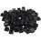 800pcs Plastic Square Tube Inserts End Blanking Caps 20mm X 20mm Black 3