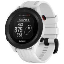 Garmin Approach S12, 44mm GPS Golf watch, essential on course features, pre loaded with 43,000 courses, up to 30 hours in GPS mode, White