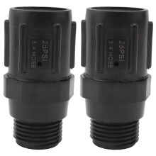 Drip Irrigation Pressure Regulator 25 PSI 3/4 Inch Hose Thread Drip Irrigation Pressure Reducer - 2 Pack