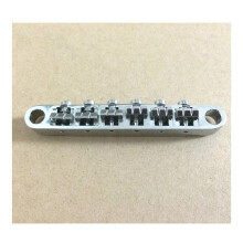 Steg für E-Gitarre, Standard-Gitarrensteg für 12 Saiten, Kompletter Satz Steg-Endbolzen, GitarrenzubehöR Aus Zinklegierung