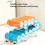 1PC Double-Layer Stretchable Transparent Beverage Storage Box,Can Stacking Storage Rack Suitable for Home,Hotel, Bar 2