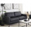 Beliani Sofa 3 Seater SAVALEN Leather Black 6