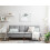 Beliani Sofa Bed 3 Seater RONNE Fabric Light Grey 2