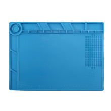 S-140 Magnetic Insulation Silicone Soldering Mat Magnetic Repair Mat, Heat Resistant Work Mat 932F for Repair Electronics