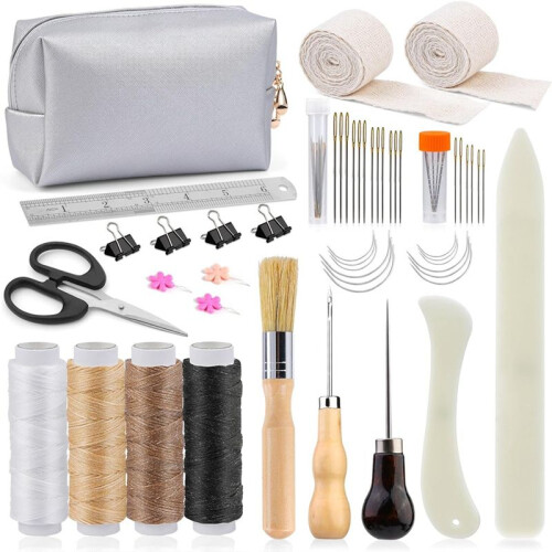 53 Pcs Bookbinding Kit, Book-Binding Kit for Beginners, BookBinding Materials, BookBinding Tools with Bone Folder