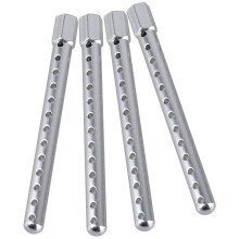 4PCS 102037 Silver Aluminum RC1:10 Alloy Body Post Mounts for HSP Road Racing Model Car Upgrade