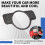 Carbon Fiber for - C Class W204 Inner Headlight  Decorative Cover Trim 6