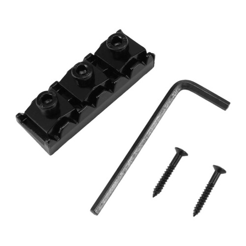 42 Mm Gitarr MetallsträNglåS LåSmutter för Elgitarr Tremolo DubbellåSsystem, Svart