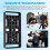 Quick Release Plate Multi-Function Expanding Cold Shoe Cheese Plate Double Hole Tube Clamp Tripod Adapter Plate 4