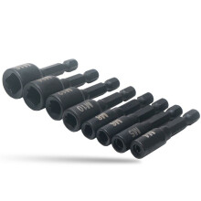 8pcs Tap Die Socket Adapter 1/4 Inch Hex Shank Machine Screw Metric Plug Threading Tool for Electric Drill M4-M16