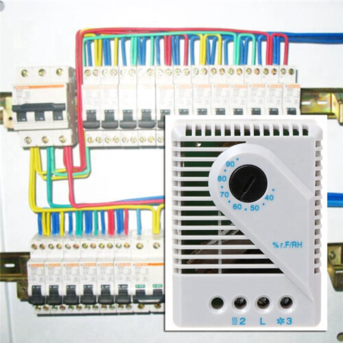 Mechanical Hygrostat Humidity Controller Connect Fan Heater for Cabinet MFR012 2