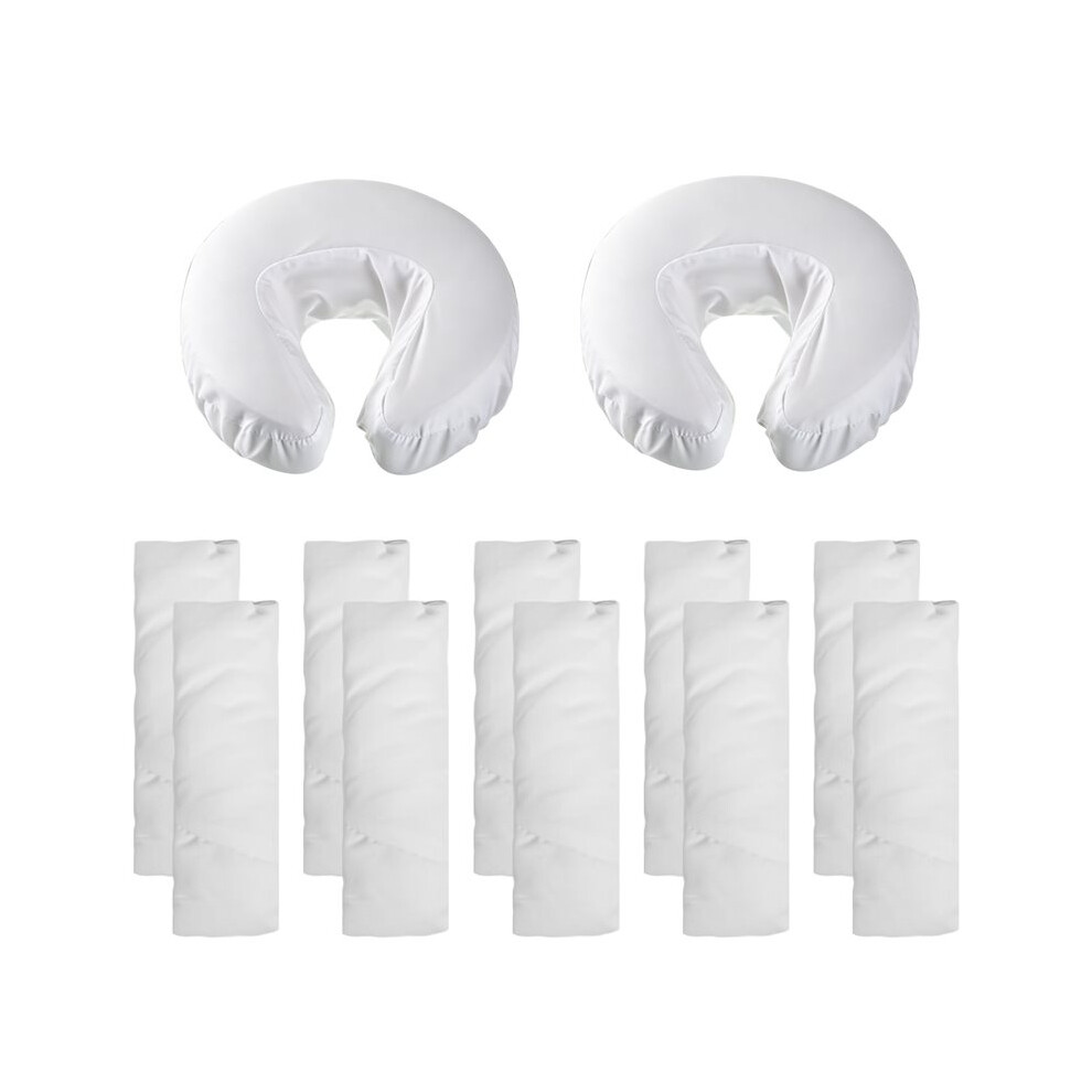 Semoic 12Pcs Face Cradle Covers For Massage Table Reusable Massage Table Rest Covers Oil Proof Headrest Cradle Sheets