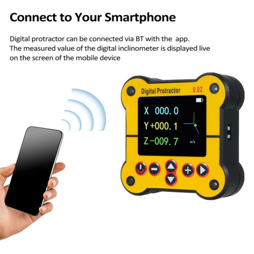 Dual Axis Level Digital Protractor Electronic Level Angle Gauge Finder Inclinometer 0.02Resolution Woodworking Tool 2