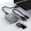 2 in 1 CFexpress Type A  Card Reader USB 3.2 10Gbps Memory Card Reader CFExpress Card Reader Adapter Dual-Slot for SLR 8