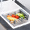 Dish Drainer Expandable Kitchen Sink Bowl Basket Dish Filter Multifunctional Kitchen Sink Dish Rack 4