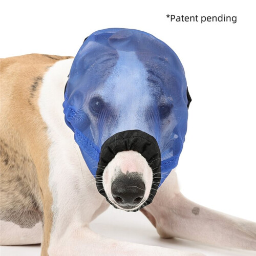 Anti-Mosquito Dog Muzzle Adjustable Breathable Bite-Resistant Pet Mask Outdoor Walking Training Comfortable Safe  M 1