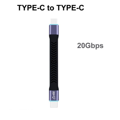 Typ-C-Datakabel Typ-C Till Type-C-Kabel USB3.2 Gen2 20 Gbps Datakabel Snabbladdning och Snabb DataöVerföRing 1