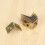 Metal Shelf Support 90 Degree Right Angle Bracket 12pcs Brass Tone 7