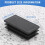 Plastic Rectangle Blanking End Tube Caps Inserts 25x50mm 30pcs Black 7