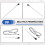 Antena de Teto de Base Quadrada de 17 Polegadas e Suporte com FiaçãO para  106 205 206 306 307 309 406 806 7
