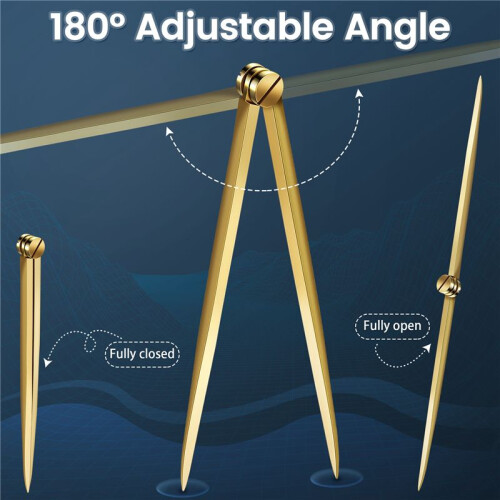168mm Navigation Chart Straight Divider Solid Brass Marine Dividing Tool No Rust for Architects Marine Navigation 2