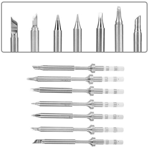 Kit de 7 -Pointes de Rechange pour Fer à Souder TS100/TS101 2