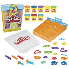 Play-Doh Imagine Animals Storage Set for Toddlers with 8 Cans of Non-Toxic Modelling Compound and 22 Accessories, Creative Toys for 3+ Year Old Kids,