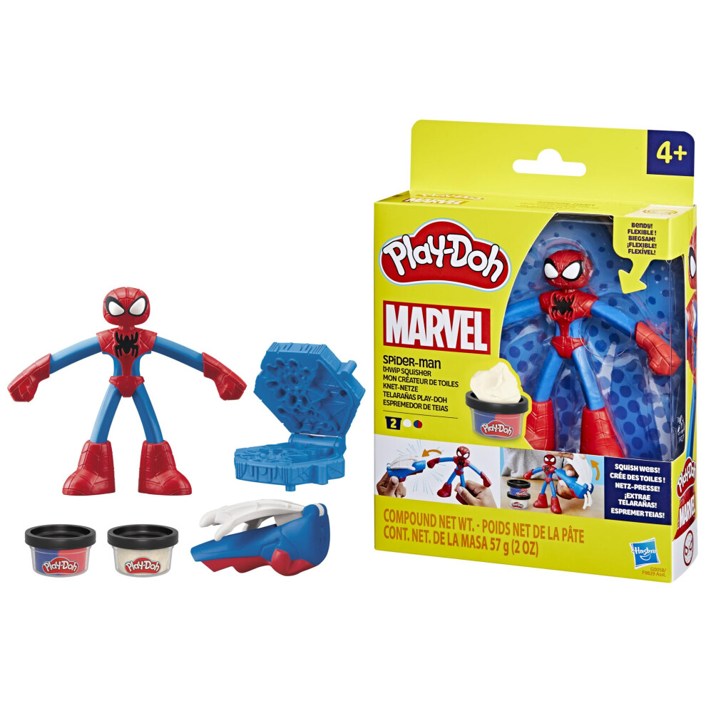 Play-Doh Marvel Spider-Man Thwip Squisher Action Figure Playset