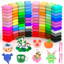 AUAUY Air Dry Clay, 96Pcs Ultra Light Modeling Clay with 6 Sculpting Tools