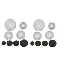 16 PCS Cooker Hat Set Oven Gas Hob Burner Crown Flame Cap Replacement Kit Fits Most Gas Stove Burners