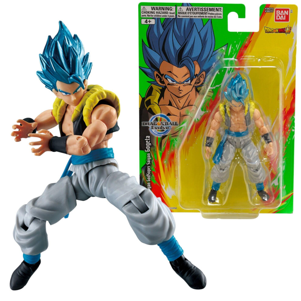 Bandai Dragon Ball Evolve God Super Saiyan Gogeta Action Figure | 12.5Cm Gogeta Figure Toy | Action Figures Anime Gifts And Merch From Dragon Ball Ma